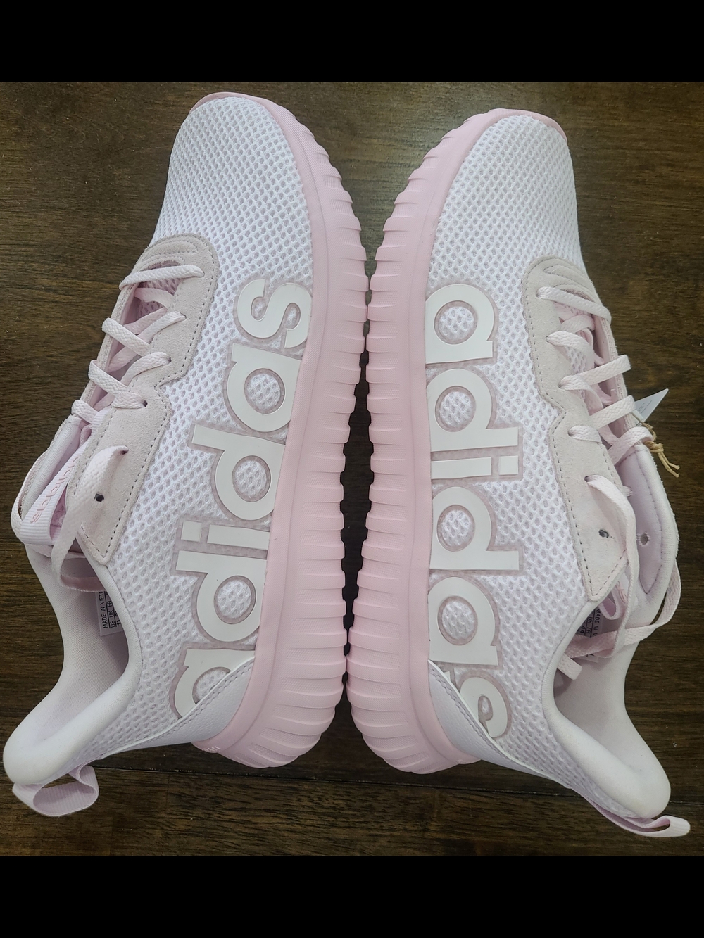 adidas Womens Kaptir Base Lace Up Sneakers Shoes Casual - Pink